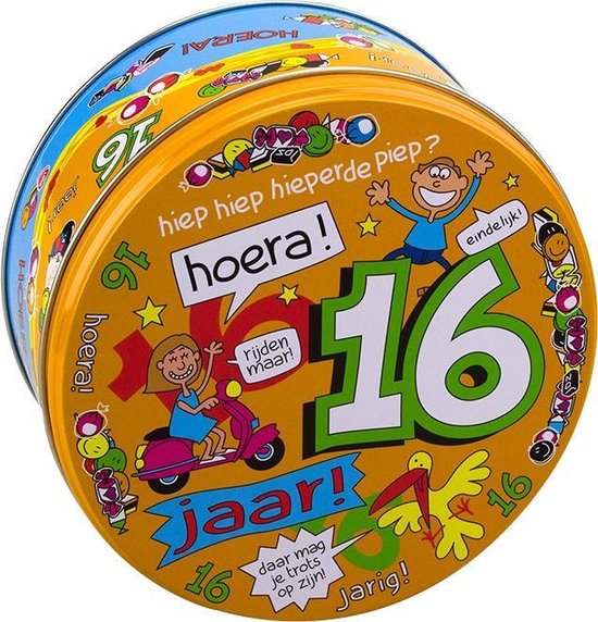 Filled Candy Tin 16 years and 500 g