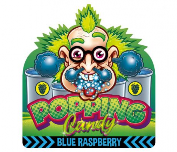 Dr. Sour Popping Candy Blue Raspberry