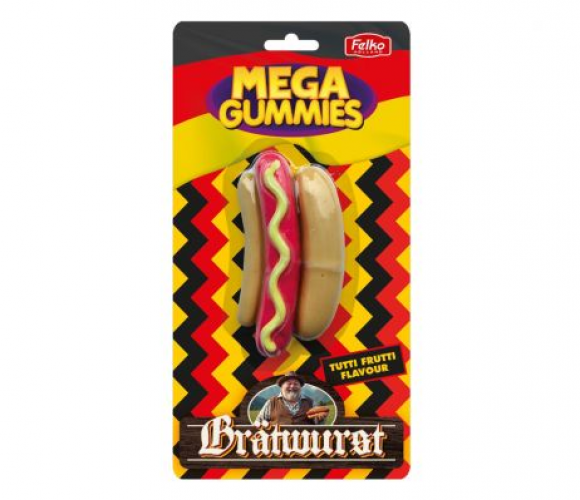 Mega Gummies Bratwurst alemana 120 gram