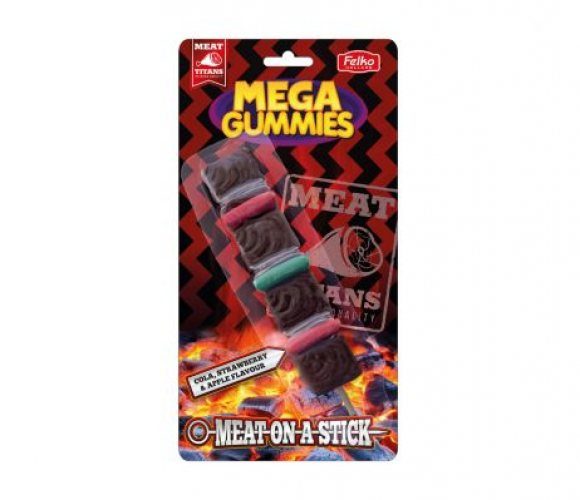 Mega Gummies Carne en brocheta 120 gram
