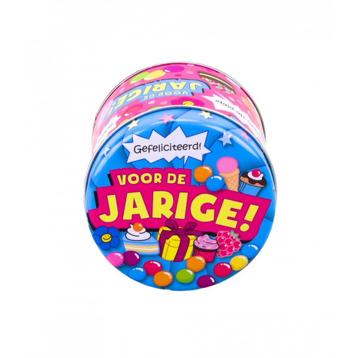 Latas de chuches rellenas - Cumpleañero y 250 gramos