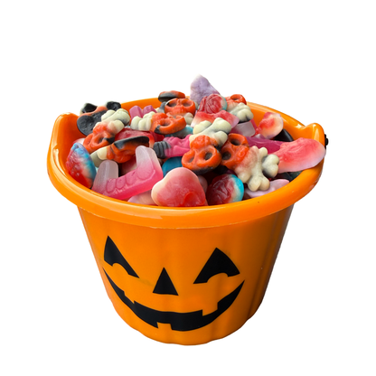 Cubo de caramelos de Halloween