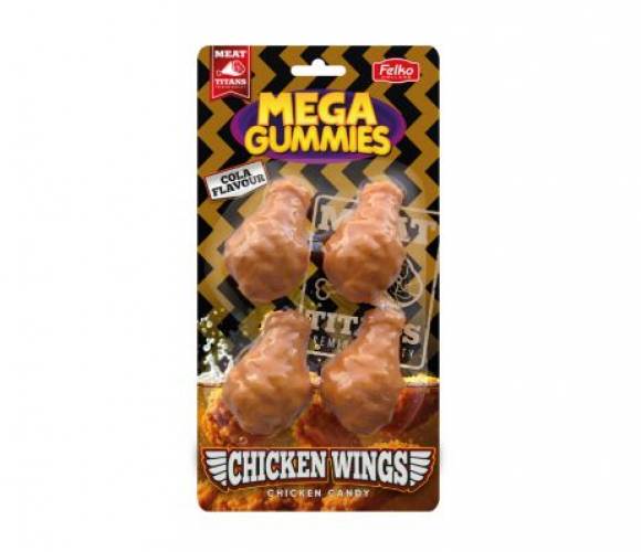 Mega Gummies Alitas de pollo 120 gram