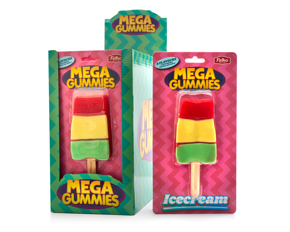 Mega Gummies Helado 120 gram