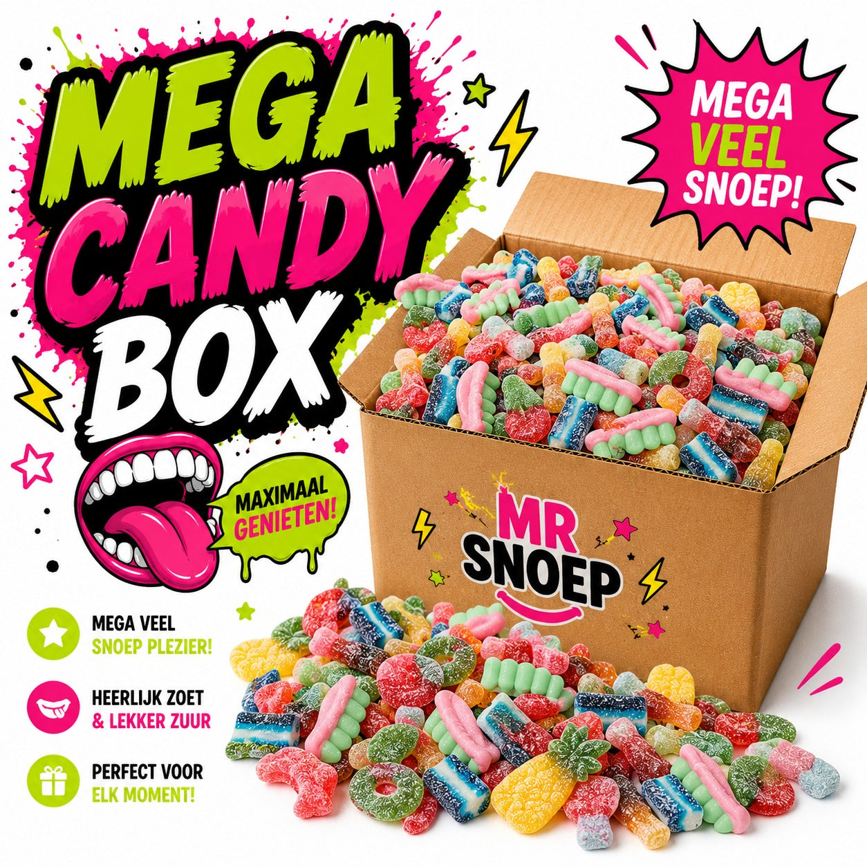 Mr Snoep Caja de chuches
