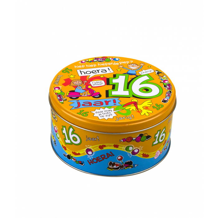 Filled Candy Tin 16 years and 500 g