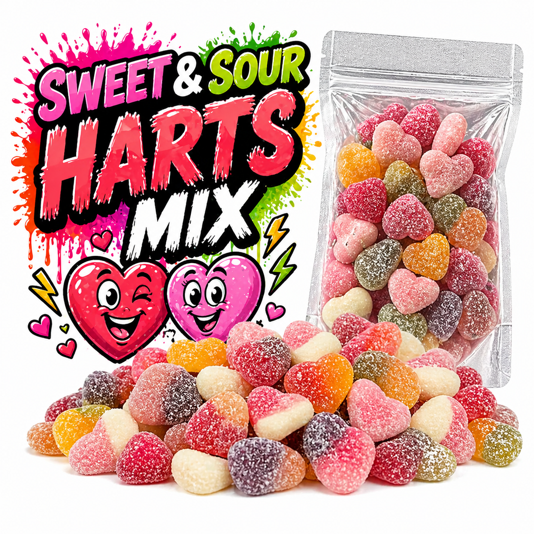 Mix de Corazones Dulces y Ácidos
