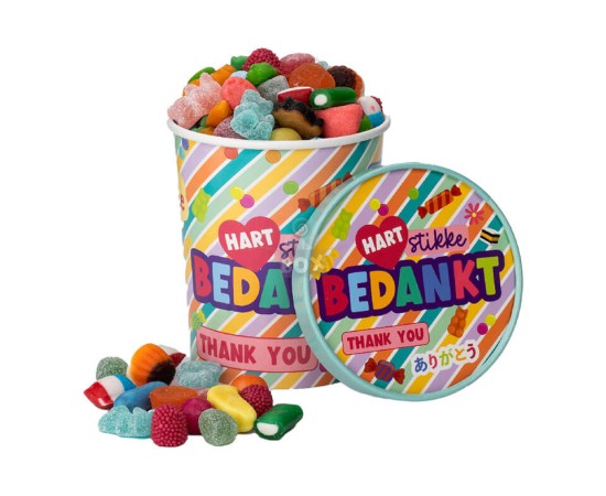 Cubo de chuches Gracias