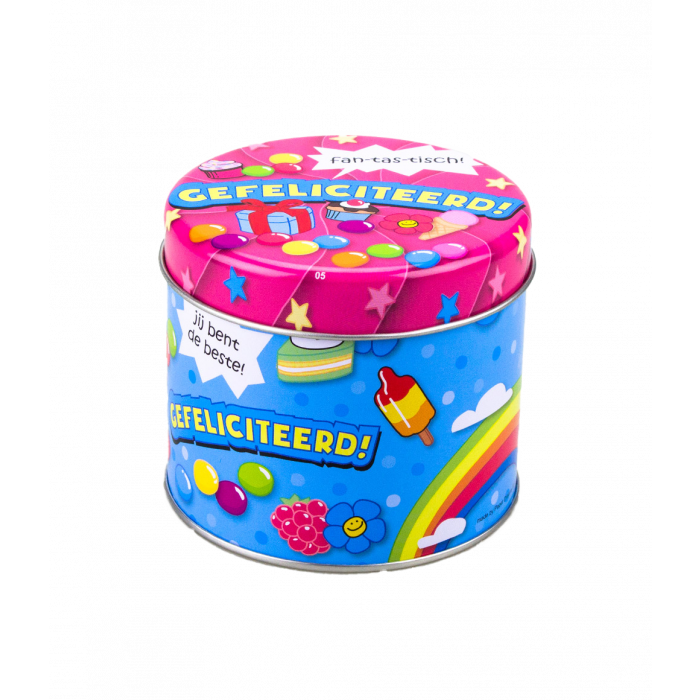 Latas de chuches rellenas - Felicidades y 250 gramos